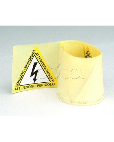 Предупреждающая табличка 60мм DKC ZTA001 в Хасавюрте Аксессуары для лотков Pintop.ru