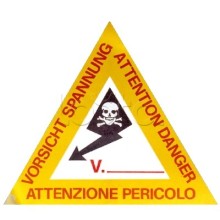 Предупреждающая табличка 120мм DKC ZTA002