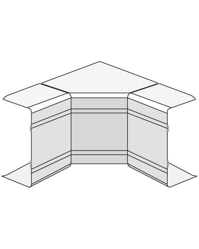 Угол внутренний изменяемый (70-120°) NIAV 120x60 мм DKC 01730 в Хасавюрте Аксессуары для кабель-канала Pintop.ru