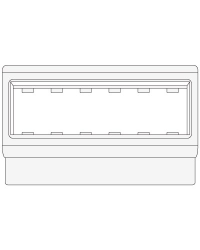 Рамка-суппорт под 6 модулей VIVA PDA-ЗDN 100 DKC 10353 в Хасавюрте Аксессуары для кабель-канала Pintop.ru