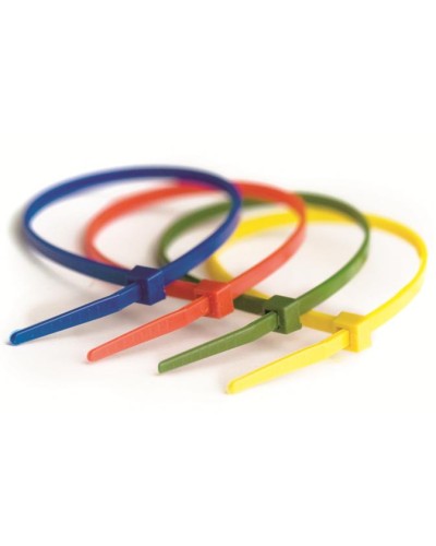 Хомут-стяжка нейлоновый, стандартный PL6.6 3.6х200 мм зеленый DKC 25214CV (100 шт/уп) в Хасавюрте Стяжки-хомуты Pintop.ru