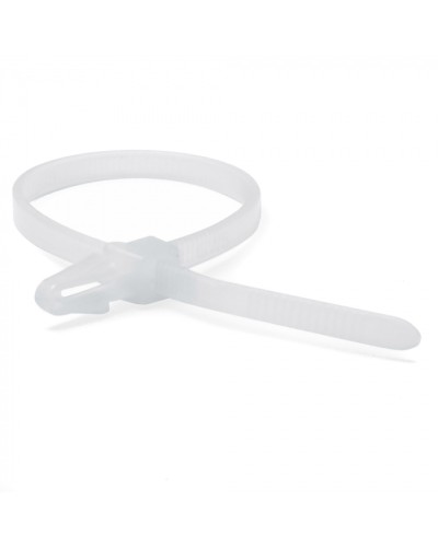 Хомут P6.6 с монтажным основанием под отверстие 4,5мм, белый 3,6x150 DKC 252155SR-M в Хасавюрте Стяжки-хомуты Pintop.ru