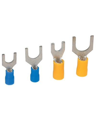 Наконечник вилочный с изолир.фланцем 1,5-2,5 кв.мм 6,2 мм (НВИ) DKC 2B16P в Хасавюрте Держатели, клипсы, скобы Pintop.ru