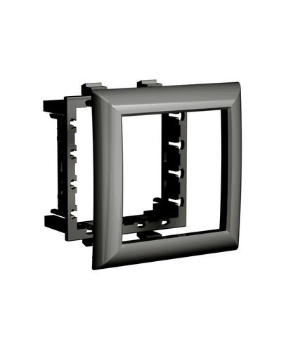 Рамка-суппорт Avanti черный для In-liner Front, 2 мод. DKC 4402912 в Хасавюрте Аксессуары для лотков Pintop.ru