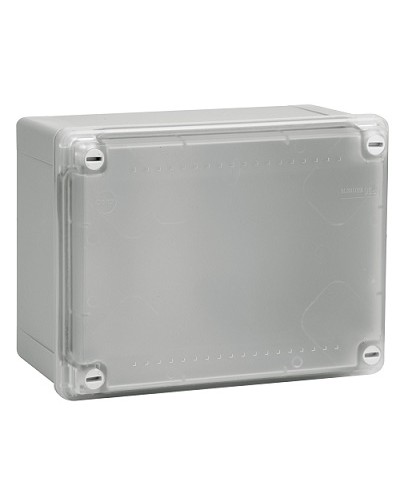 Коробка ответвит. с гладкими стенками, прозрачная, IP56, 240х190х90 мм DKC 54220 в Хасавюрте Распределительные коробки Pintop.ru