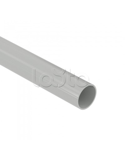 Труба глад. ПВХ 40 мм 3 м жесткая атмосферостойкая серый (30 м) DKC (63940UF) в Хасавюрте Гладкая труба Pintop.ru
