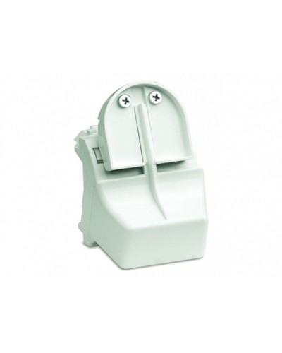 Адаптер для оптоволоконных разъемов 2хST, c системой пломбировки, белый, 2мод. DKC 76618B в Хасавюрте Аксессуары для стоек и шкафов Pintop.ru