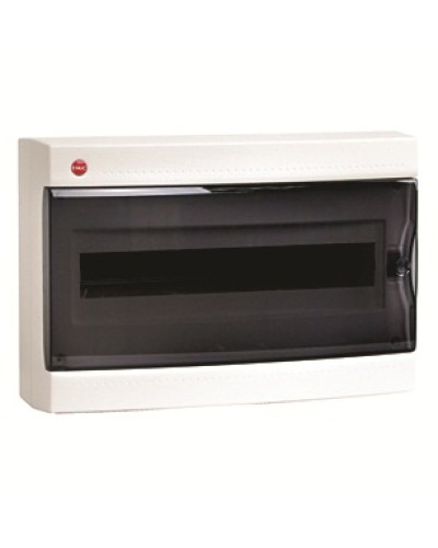 Щиток настенный-18з проз/дв IP40 бел +2 клем.бл ДКС 84918 в Хасавюрте Боксы для автоматов Pintop.ru