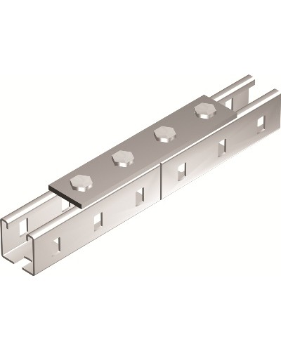 Пластина соединительная, длина 190 мм, 4отв., горячеоцинкованная DKC (BMD1012HDZ) в Хасавюрте Аксессуары для лотков Pintop.ru