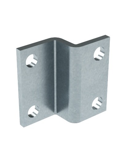 Пластина для крепления консолей BBF-60 к тяжелому подвесу/профилю, горячеоцинкованная DKC BMD2002HDZ в Хасавюрте Аксессуары для лотков Pintop.ru