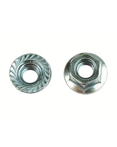 Гайка с насечкой, препятствующей откручиванию М8 HDZ DKC (CM100800HDZ) в Хасавюрте Крепеж Pintop.ru