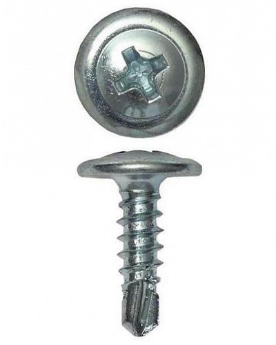 Саморез с пресс-шайбой 4.2x25 острый DKC CM275025 в Хасавюрте Крепеж Pintop.ru