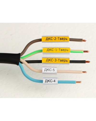 Маркировка для провода, гибкая, для трубочек. 4х12мм. Белая DKC NUTFL12 в Хасавюрте Держатели, клипсы, скобы Pintop.ru