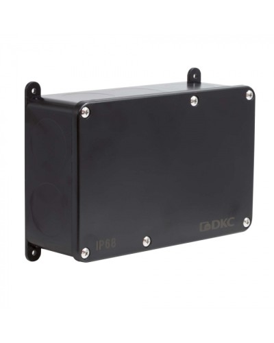 Коробка индустриальная 203х128х69 мм, IP68 с гладкими стенками, черная DKC P68M4017 в Хасавюрте Распределительные коробки Pintop.ru