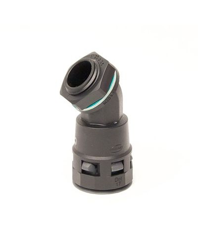 Монтажный комплект муфта 45 грд. труба-коробка DN 48 мм, М50х1,5, полиамид, цвет черный DKC PACL48M50N в Хасавюрте Крепеж: Дюбели, шурупы, саморезы Pintop.ru