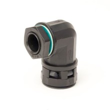 Монтажный комплект муфта 90 грд. труба-коробка DN 29 мм, М32х1,5, полиамид, цвет черный DKC PACN29M32N