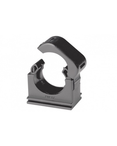 Держатель с крышкой DN 17 мм, полиамид, цвет чёрный (PASW17N) в Хасавюрте Держатели, клипсы, скобы Pintop.ru