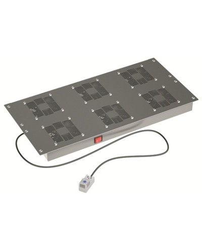 Потолочный вентиляторный модуль, с термостатом 6 вент. для крыши Ш=800мм DKC R5VSIT8006FT в Хасавюрте Вентиляторные модули Pintop.ru