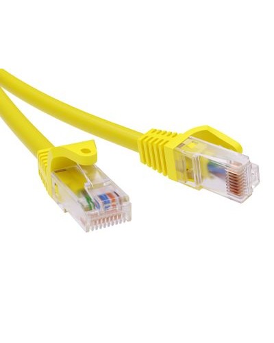 Патч-корд неэкранированный CAT6 U/UTP 4х2, LSZH, желтый, 3м DKC RN6UU4530YL в Хасавюрте Патчкорды (медные) Pintop.ru