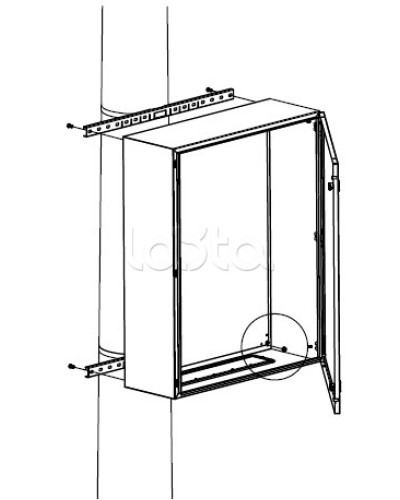 Комплект крепления шкафов DKC (R5FB300) в Хасавюрте Полки для шкафов и стоек Pintop.ru