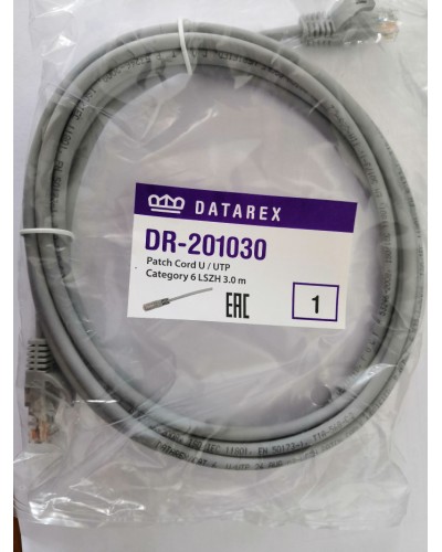Шнур коммутационный категории 6 Datarex DR-201100 в Хасавюрте Патчкорды (медные) Pintop.ru