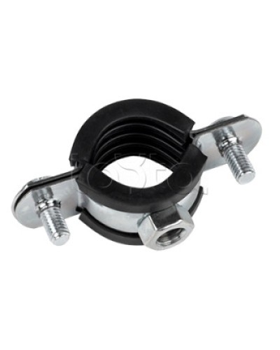 Хомут стальной 1 1/2 (47-52 мм), с уплотнителем EKF (hsu1112) в Хасавюрте Крепежные изделия Pintop.ru