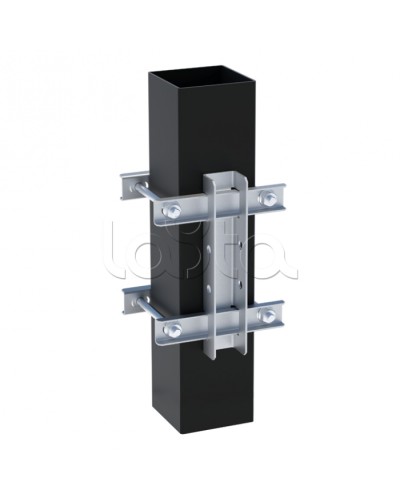 Комплект крепления стойки монтажной к опоре EKF (kksmo) в Хасавюрте Аксессуары для лотков Pintop.ru