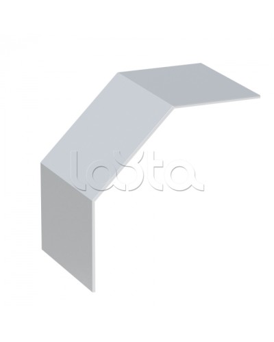 Крышка на угол 90 градусов верт. внеш. лестн. усиленная 100x400 мм (2 мм) HDZ EKF (kvoltp90100400-2-HDZ) в Хасавюрте Аксессуары для лотков Pintop.ru