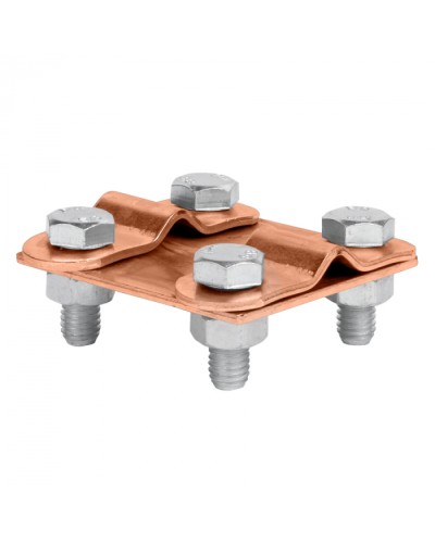 Зажим контрольный прут-прут (пластина 57x57мм) Cu EKF PROxima (lp-55611-cu) в Хасавюрте Электротехническое оборудование Pintop.ru