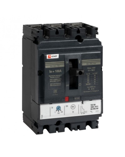 Выключатель автоматический ВА-99C 100/100А 3P 36кА EKF (MCCB99C-100-100) в Хасавюрте Электротехническое оборудование Pintop.ru