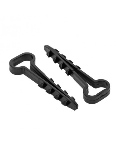 Дюбель-хомут (6х12 мм) для плоского кабеля черный (50 шт.) EKF PROxima (plc-cd-6x12b) в Хасавюрте Крепеж: Дюбели, шурупы, саморезы Pintop.ru