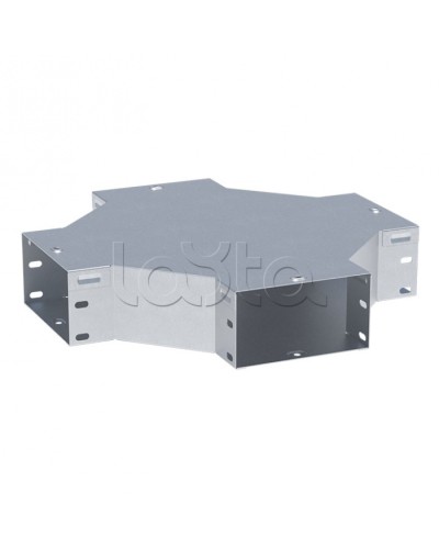 Ответвитель крестообразный 80х200-1,5 мм HDZ EKF (x8020008-1,5-HDZ) в Хасавюрте Аксессуары для лотков Pintop.ru