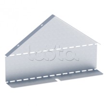 Заглушка крышки двускатной на лоток 50х600 мм (0,8 мм) HDZ EKF (zkdsk50600-HDZ)