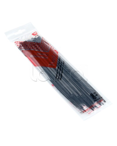 Хомут P6.6 стандартный (ч), 4.8x200 (50шт) FlexLock PROxima EKF (plc-fl-ctsb-4.8x200-r) в Хасавюрте Стяжки-хомуты Pintop.ru