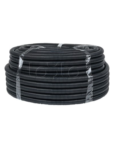 Труба гофр. негорючая безгалогеновая FRHF с протяжкой d25 мм (75 м) черная EKF-Plast (FRHF-25) в Хасавюрте Труба гофрированная Pintop.ru