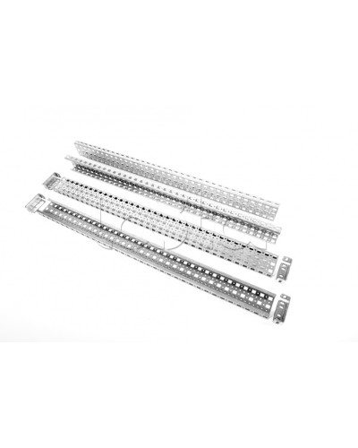 Шина монтажная 23х73 с держателем для шкафов EMS высота/ширина/глубина 2000 мм Elbox EMS-RM-73.23.2000 в Хасавюрте Аксессуары для стоек и шкафов Pintop.ru