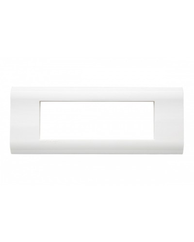 Рамка французский стандарт 6 модулей 45 × 22,5 мм, белый Eurolan (16M-00-06WT) в Хасавюрте Комбинированные настенные розетки Pintop.ru