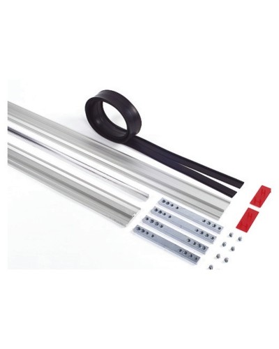 Пара торцевых заглушек для декорирования зажимных профилей на цельностеклянных полотнах Faac 105405 в Хасавюрте Запчасти для шлагбаумов и автоматики Pintop.ru