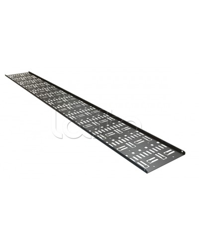 Кабельный канал вертикальный перфорированный, 42U Hyperline CDV-150x9-42U-RAL9005 в Хасавюрте Аксессуары для стоек и шкафов Pintop.ru