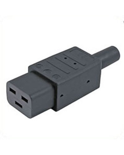 Разъем IEC 60320 C19 220В 16A на кабель Hyperline CON-IEC320C19 в Хасавюрте Коммутационные изделия Pintop.ru