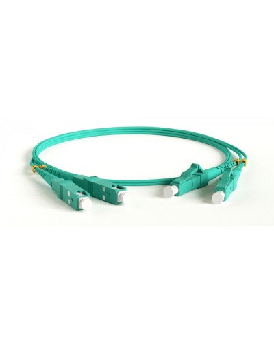 Патч-корд волоконно-оптический Hyperline FC-D2-503-FC/PR-SC/PR-H-15M-LSZH-AQ в Хасавюрте Патч-корды оптические Pintop.ru