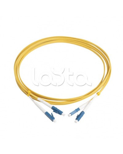 Патч-корд волоконно-оптический Hyperline FC-D2-9-LC/UR-LC/UR-H-3M-LSZH-YL в Хасавюрте Патч-корды оптические Pintop.ru