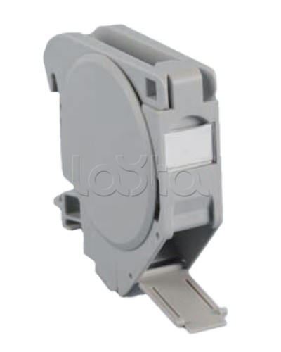 Крепление на DIN-рейку для модулей Keystone Jack c крышками Hyperline FP-IE-DIN-KJ-1A-GY в Хасавюрте Коммутационные изделия Pintop.ru