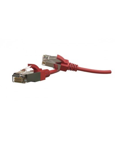 Патч-корд S/FTP Hyperline (PC-LPT-SFTP-RJ45-RJ45-C6-1M-LSZH-RD) в Хасавюрте Патчкорды (медные) Pintop.ru