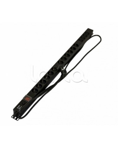 Блок розеток Hyperline SHE-12SH-4IEC-SF-2.5EU в Хасавюрте Блоки розеток Pintop.ru