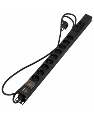 Блок розеток Hyperline SHE-9SH-3IEC-S-2.5EU в Хасавюрте Блоки розеток Pintop.ru