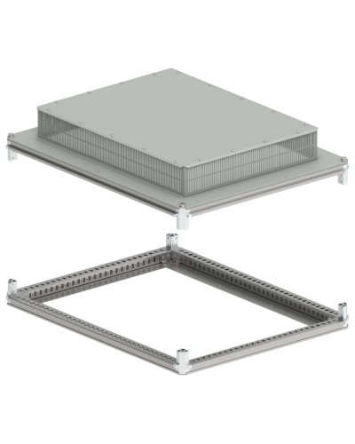 FORMAT Крыша и основание (под фланец) 800х1000мм IP31 IEK (FO-00-KOF-080-100-31) в Хасавюрте Аксессуары для стоек и шкафов Pintop.ru