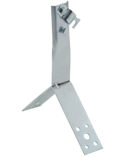 Держатель проводника круглого 6-10мм винтовой для конька h=100мм оцинкованная сталь IEK (ZDP80-11-4-16-100) в Хасавюрте Крепеж Pintop.ru