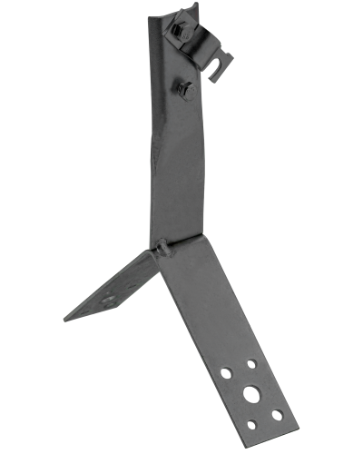 Держатель проводника круглого 6-10мм винтовой для конька h=100мм оцинкованная сталь TD IEK (ZDP80-13-4-16-100) в Хасавюрте Крепеж Pintop.ru