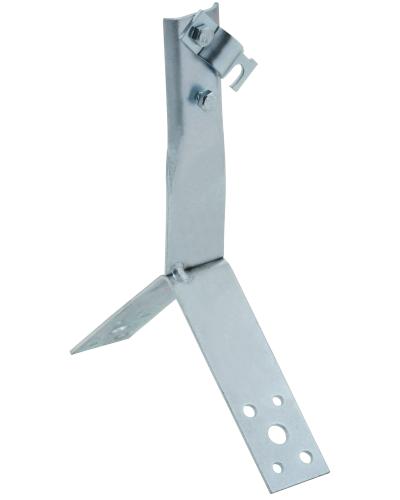 Держатель проводника круглого 6-10мм винтовой для конька h=80мм оцинкованная сталь HDZ IEK (ZDP80-14-4-16-80) в Хасавюрте Крепеж Pintop.ru